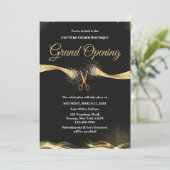 Invitation Grand ouverture Gold Ribbon Cutage Cérémonie (Debout devant)