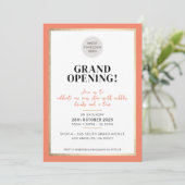 Invitation GRAND OUVERTURE moderne logo minimal magasin pêche (Debout devant)