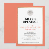 Invitation GRAND OUVERTURE moderne logo minimal magasin pêche (Devant / Derrière)