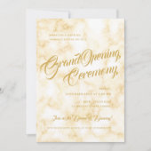 Invitation Grand ouverture officielle de Marbre d'or  (Devant)