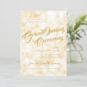 Invitation Grand ouverture officielle de Marbre d'or  (Debout devant)