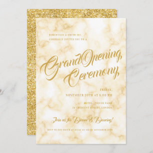 Invitation Grand ouverture officielle de Marbre d'or 
