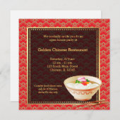 Invitation Grand ouverture Restaurant chinois (Devant / Derrière)