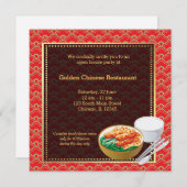 Invitation Grand ouverture Restaurant chinois (Devant / Derrière)
