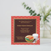 Invitation Grand ouverture Restaurant chinois (Debout devant)