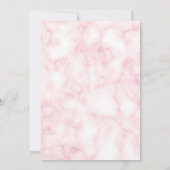 Invitation Grand ouverture rose Gold Marble Blush Corporate (Dos)