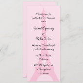 Invitation Grand Ouverture Rose Pretty Paris (Devant / Derrière)