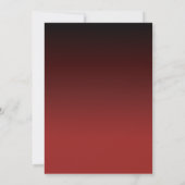 Invitation Grand ouverture Twinkle Lights rouge foncé (Dos)