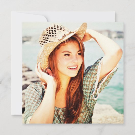 Invitation Grand Parti des Peach Peonies (Dos)