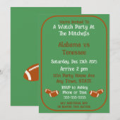 Invitation Grand Party de Regard du Match de Football  (Devant / Derrière)