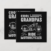Invitation Grand Père Biker (Devant / Derrière)