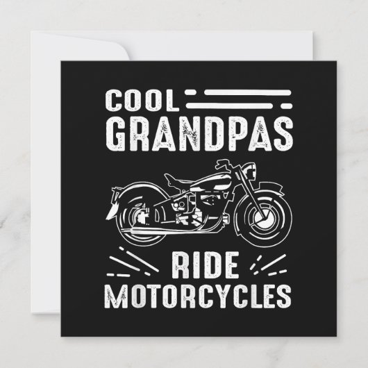 Invitation Grand Père Biker (Devant)