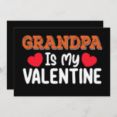 Invitation Grand-Père Est Ma Fille De La Fête De Valence (Devant / Derrière)