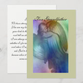 Invitation Grand-père Rainbow Angel (Devant / Derrière)