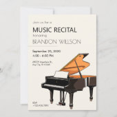 Invitation Grand piano (Devant)
