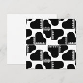 Invitation Grand Pianos Musique Piano Art à thème COULEUR PER (Devant / Derrière)