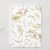 Invitation Grand Printemps Boho Fleur sauvage fête d'annivers (Dos)