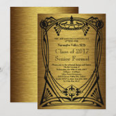 Invitation Grand Prix Gatsby Prom (Devant / Derrière)