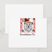 Invitation Grand Pyrenees Père Noël (Devant / Derrière)