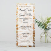 Invitation Grand rose d'ivoire (Debout devant)