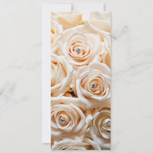 Invitation Grand rose d'ivoire (Dos)