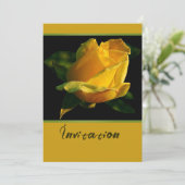 Invitation Grand Rose Jaune (Debout devant)