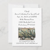 Invitation Grand rv car Motorhome du profondément satisfait (Dos)