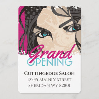 Invitation Grand salon de beauté coiffeur