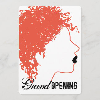 Invitation Grand salon de beauté coiffeur fou