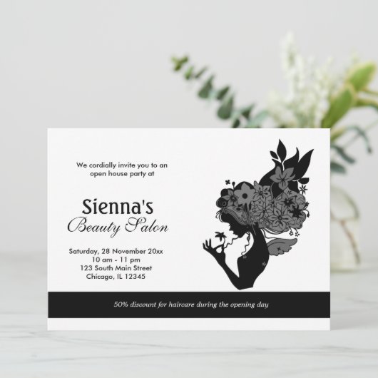 Invitation Grand Salon d'ouverture (Noir) (Debout devant)