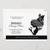 Invitation Grand Salon d'ouverture (Noir) (Devant / Derrière)