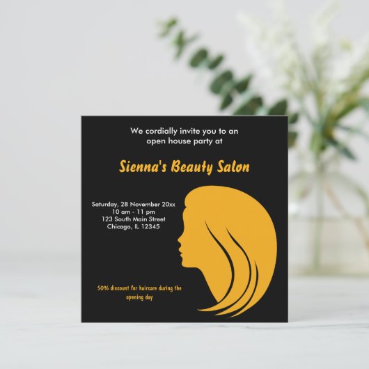 Invitation Grand Salon d'ouverture (Or) (Debout devant)