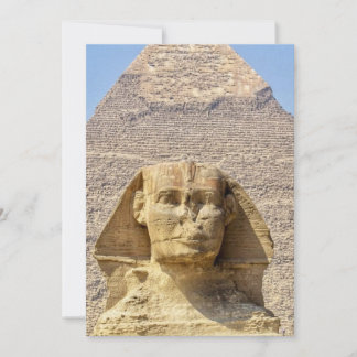 Invitation Grand Sphinx de Gizeh & pyramides Égypte antique
