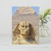 Invitation Grand Sphinx de Gizeh & pyramides Égypte antique (Debout devant)