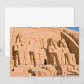 Invitation Grand Temple d'Abu Simbel - Ramsès II - Égypte (Devant / Derrière)