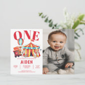 Invitation Grand Top Carnaval de cirque 1ère photo Anniversai (Debout devant)