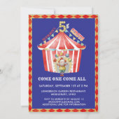 Invitation Grand Top Carnaval de cirque Cinquième anniversair (Dos)