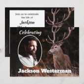 Invitation Grand White Tail Buck Memorial (Devant / Derrière)