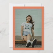 Invitation Grande Arche Florale De Couleur Chaude (Dos)