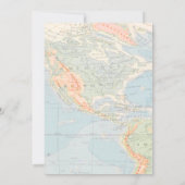 Invitation Grande Aventure Floral rose Turquoise Voyage Bride (Dos)