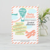 Invitation Grande Aventure Hot Air Balloon et avion (Debout devant)