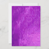 Invitation Grande bague en diamant violet illuminant pour tou (Dos)