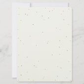 Invitation Grande crème Snowberry + Eucalyptus Wreath Mariage (Dos)