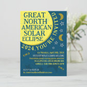 Invitation Grande Éclipse solaire nord-américaine 2024 - Affi (Debout devant)