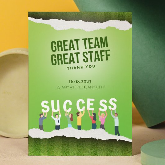 Invitation Grande équipe Excellente appréciation du Merci du 