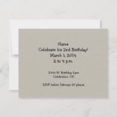 Invitation Grande grange de banque rouge (Dos)