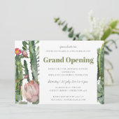 INVITATION GRANDE OUVERTEUR FEUILLES DE CACTUS DU DÉSERT FLOR (Debout devant)