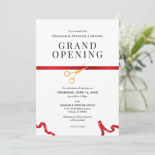 Invitation Grande ouverture (Debout devant)