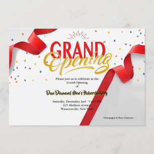 Invitation Grande ouverture