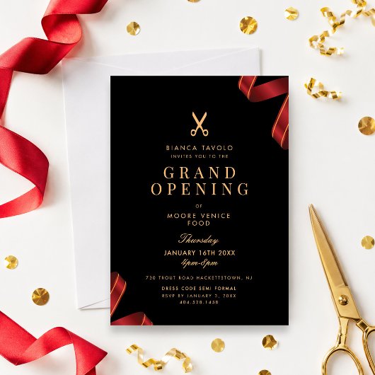 Invitation Grande Ouverture